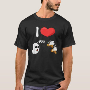 Mannen I Love Boo Bees Funny Adult Humor T Shirt
