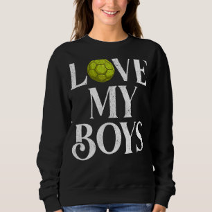 Mannen I Love My Boys Handball Handball Pap Vader Trui