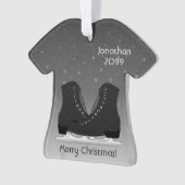 Mannen Ice Figuur Schaats Shirt Ormenus Ornament (voorkant)