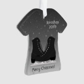 Mannen Ice Figuur Schaats Shirt Ormenus Ornament (voorkant)