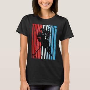 Mannen Ice Hockey 35th Birthday Player Motivatie T-shirt