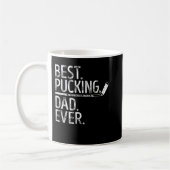Mannen Ice Hockey Best Pucking Pap Ever Papa Coach Koffiemok (Links)