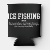 Mannen Ice Vist definitie Funny Ice Fisherman Gi Blikjeskoeler (Voorkant)