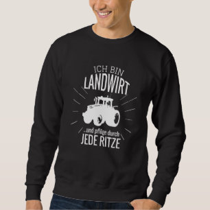 Mannen Ich bin Landwirt und Pflüge Nederlandsche J Trui