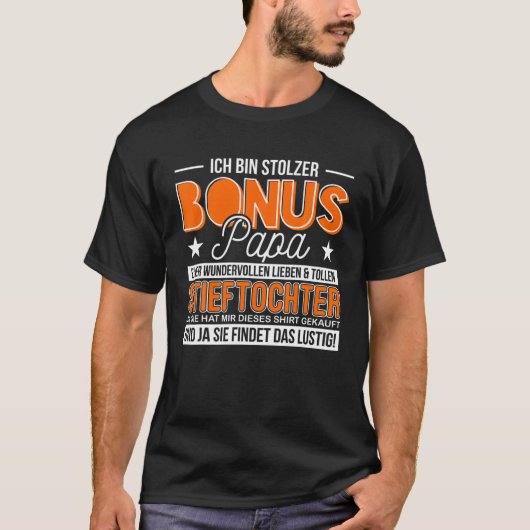 Mannen Ich Bin Stolzer Bonus Papa Stepdochter Boot T-shirt (Voorkant)