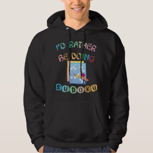 Mannen ID doet liever sudoku-puzzels Hoodie