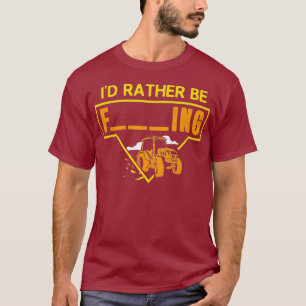Mannen id in plaats van boerentrekkerontwerp voor t-shirt