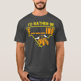 Mannen id in plaats van boerentrekkerontwerp voor t-shirt