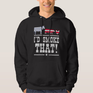 Mannen ID rook die BBQ vlees roken rook Grill G Hoodie