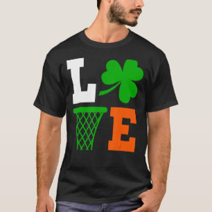 Mannen Iers Cute Funny Basketball St Patrick S Day T-shirt