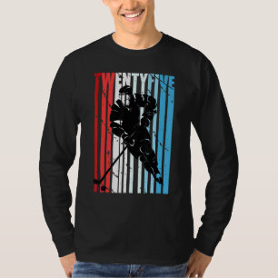 Mannen ijshockey 25e verjaardag speler Motivatie T-shirt