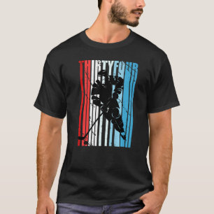 Mannen ijshockey 34e verjaardag speler Motivatie T-shirt