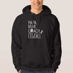 Mannen ijshockey papa Man coach legende mythe trot Hoodie