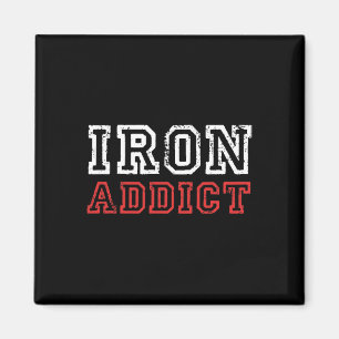 Mannen ijzerAddict Gym Workout Fitness Bodybuildin Magneet
