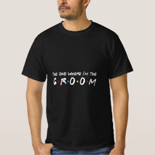 Mannen ik ben de Groom Bachelor Party Stag Groomsm T-shirt