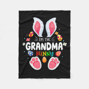 Mannen Ik ben de oma konijntje bijpassende familie Fleece Deken