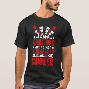 Mannen Ik ben een dart vader net als een normale v T-shirt