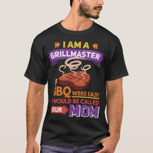 Mannen ik ben een grillmaster als BBQ makkelijk zo T-shirt