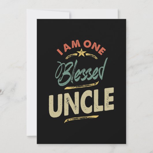 Mannen ik ben één klote oom Gift Kaart (Voorkant)