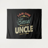 Mannen ik ben één klote oom Gift Wandkleed (Voorkant (horizontaal))