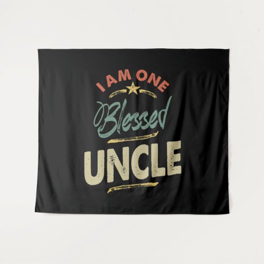 Mannen ik ben één klote oom Gift Wandkleed (Voorkant (horizontaal))