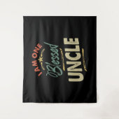 Mannen ik ben één klote oom Gift Wandkleed (Voorkant)