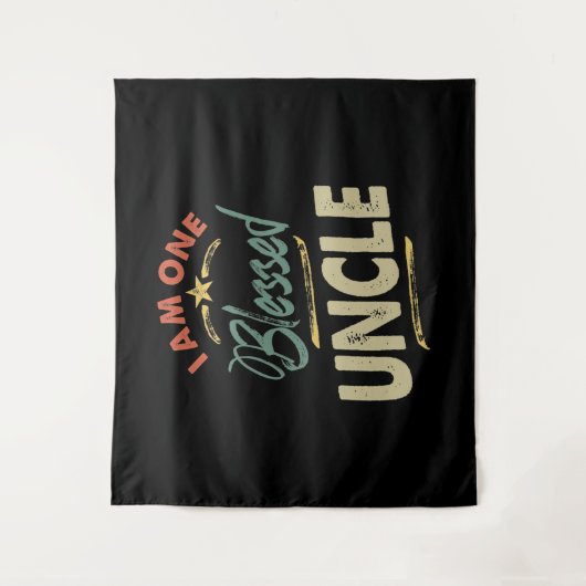 Mannen ik ben één klote oom Gift Wandkleed (Voorkant)