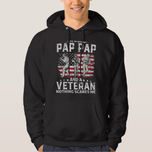 Mannen Ik Ben Een Papa Pap Veteraan Vaderdag Hoodie