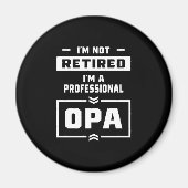 Mannen Ik ben een professionele opa-cadeau in rust Magneet (Voorkant)