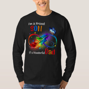 Mannen Ik ben een trotse zoon van een geweldige va T-shirt