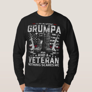 Mannen Ik ben een vader Grumpa Veteraan Vaderdag 2 T-shirt