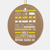 Mannen ik ben een vader opa en een verzender opa keramisch ornament (Links)