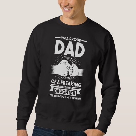 Mannen, ik ben een vader van proud vader, vader trui (Voorkant)
