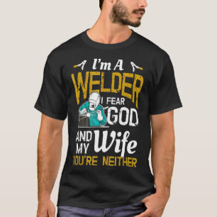 Mannen, ik ben een zwoer... ik vrees God... elke v T-shirt