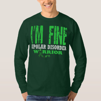 Mannen Ik ben FIne Bipolaire stoornis Psychologisc T-shirt
