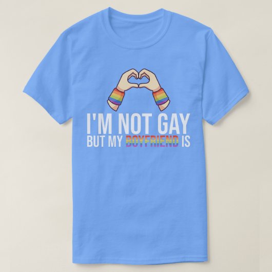 Mannen ik ben geen homo, maar mijn vriend is parap t-shirt (Design voorkant)