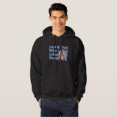 Mannen ik ben gewoon een vader die van het idee va hoodie (Voorkant volledig)
