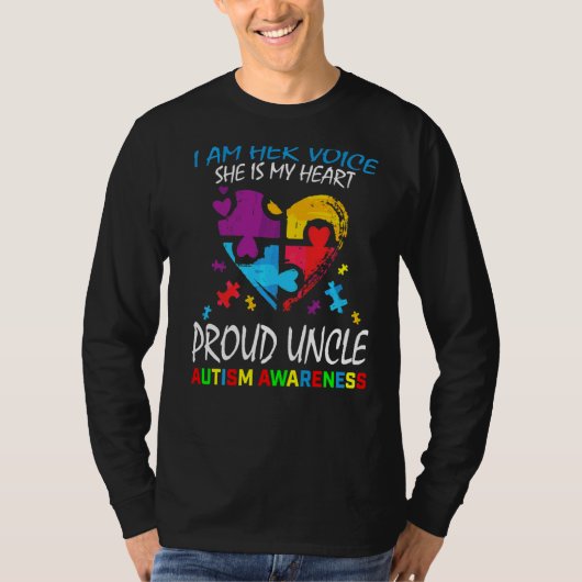 Mannen ik ben haar stem in mijn hart t-shirt (Voorkant)