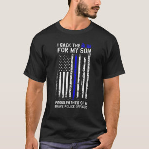 Mannen ik ben het blauw voor de politie van mijn z t-shirt