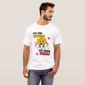 Mannen Ik ben het Cheese to Your Pizza T-shirt (Voorkant volledig)