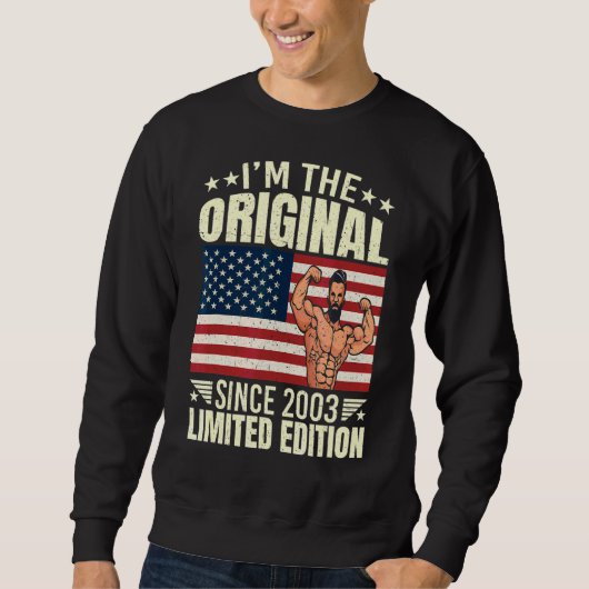 Mannen Ik ben het origineel sinds 2003 Cool Style Trui (Voorkant)
