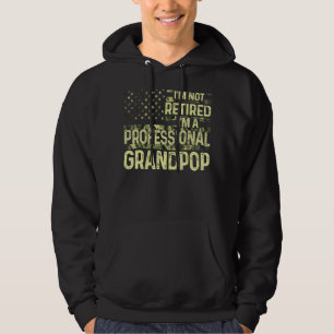 Mannen Ik ben niet gepensioneerd Ik ben een profes Hoodie