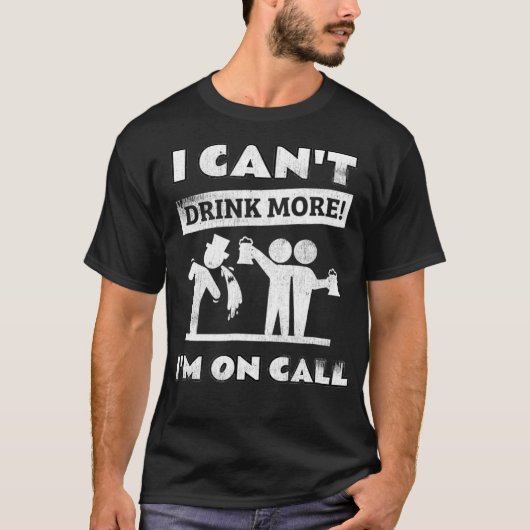 Mannen Ik Cant IM On Call Grappig HVAC Tech Shirt (Voorkant)