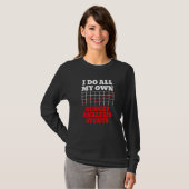 Mannen ik doe al mijn budgetanalyse Stunts Finance T-shirt (Voorkant volledig)