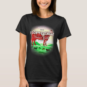 Mannen Ik eet geen vlees T-shirt