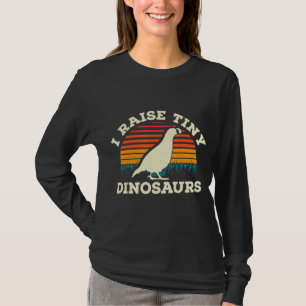 Mannen ik fok kleine dinosaurussen kwartel eigenaa t-shirt
