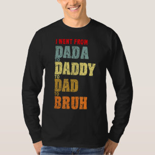 Mannen ik ging van papa naar papa naar papa om vet t-shirt