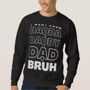 Mannen Ik ging van papa naar papa naar papa om vet Trui