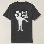 Mannen ik heb één bruidbruidbruidsfeest. t-shirt (Design voorkant)