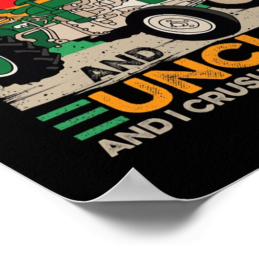 Mannen ik heb twee titels voor boer en oomvader poster (Hoek)